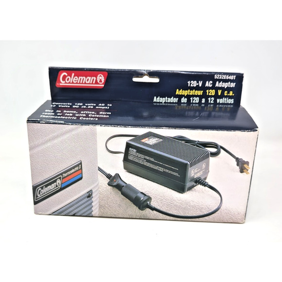 NEW Coleman Adaptor 120-V AC to DC 12-V 5232E640T Coleman Adapter for Cooler - Picture 2 of 4